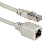 3ft Premium CAT5e/RJ45 PortSaver Shielded Gray Extension Cable CC712MF-03 037229712445