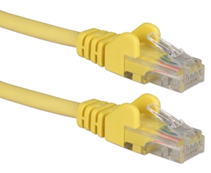 25ft CAT6 Gigabit Flexible Molded Yellow Patch Cord CC715-25YW 037229715804