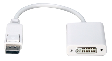 DisplayPort Male to DVI Female Digital Video Adaptor DPDVI-MFW Adaptor, DisplayPort v1.1 Compliant, Convert DisplayPort Video to DVI-D with DHCP DPDVIMF DPDVI-MFW adapters adaptors IMCE microcenter Edward Matthews Approved, DVI to DisplayPort, DisplayPort to DVI