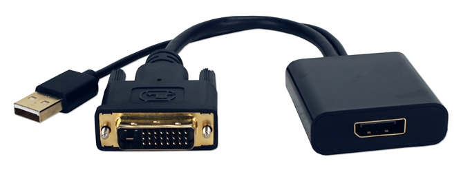 DVI to DisplayPort Active Video Converter DVIDP-MF 037229004991 Adaptor microcenter, DVI to DisplayPort, DisplayPort to DVI