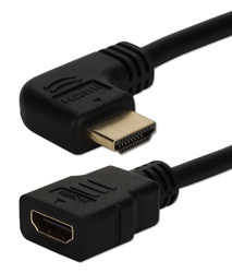 0.5ft Left-Angle High Speed HDMI Male to Female UltraHD 4K Flex Adaptor HDXLF-0.5F 037229401707