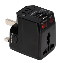 Premium World Travel Power Adaptor with Surge Protection & 2.1A Dual-USB Charger PA-C4 037229334623 3-in-1 Global/World Power Travel Power Adaptor with Dual-USB Wall Charger for US, UK, Europe, Asia and More WP-300A-B2-2.1A   PAC4 PA-C4 adapters adaptors     3952  microcenter Zachary Sheets Rejected