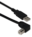 4ft USB 2.0 High-Speed Type A Male to B Right Angle Male Cable - CC2209C-04RA