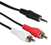 5-Meter 3.5mm Mini-Stereo Male to Dual-RCA Male Speaker Cable - CC399-5MB