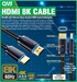 1-Meter Ultra High Speed HDMI UltraHD 8K with Ethernet Cable with Blue-Tip Connectors - HD8B-1M