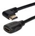 8.5 Inches Right-Angle High Speed HDMI Male to Female UltraHD 4K Flex Adaptor - HDXRT-0.5F