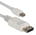 1-Meter Mini DisplayPort to DisplayPort UltraHD 4K White Cable - MDPDP-1M