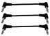 3-Pack 6-inch 1/4 to 1/4 Right-Angle TS Instrument Cables - TSRAA-3PK