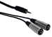 6ft 3.5mm Male to Dual-XLR Male Audio Y-Cable - XLRSM-Y06